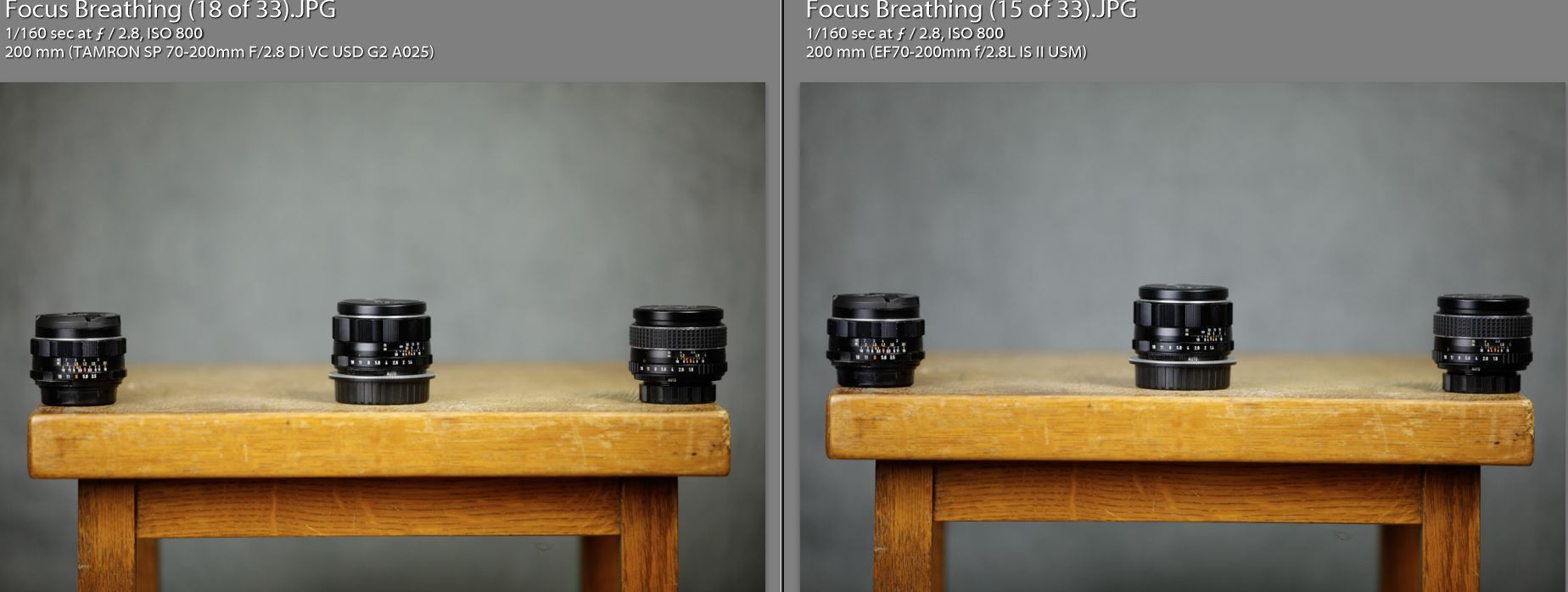 Canon vs Tamron Color Rendition