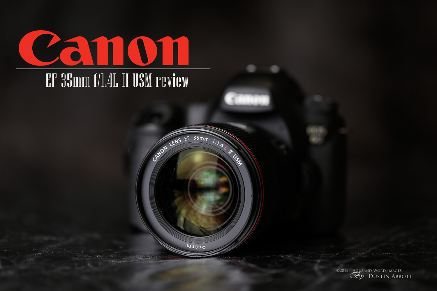 Large Test Chart for Canon EF 35mm f/1.4 L USM Lens 